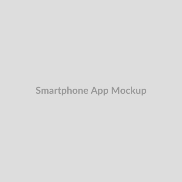 Smartphone App Screen Mockup