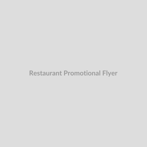 Modern Restaurant Promotional Flyer