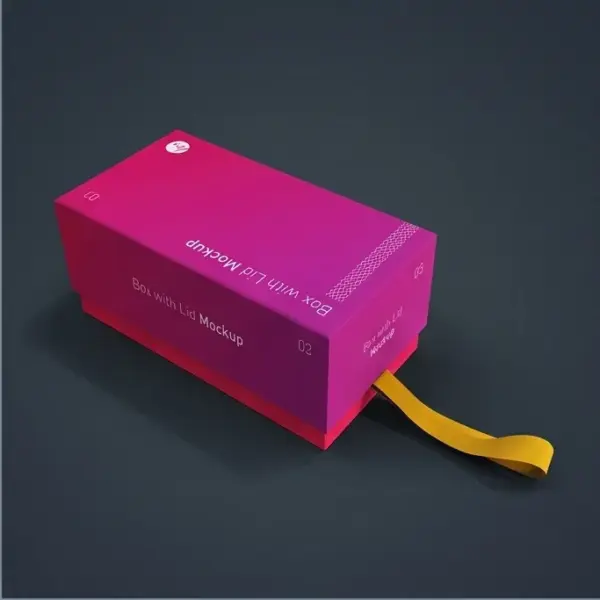 Box with Lid Mock up