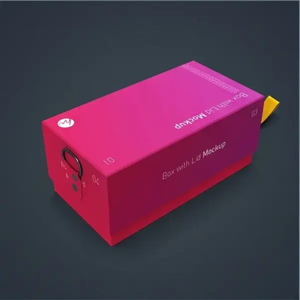 Box with Lid Mock up