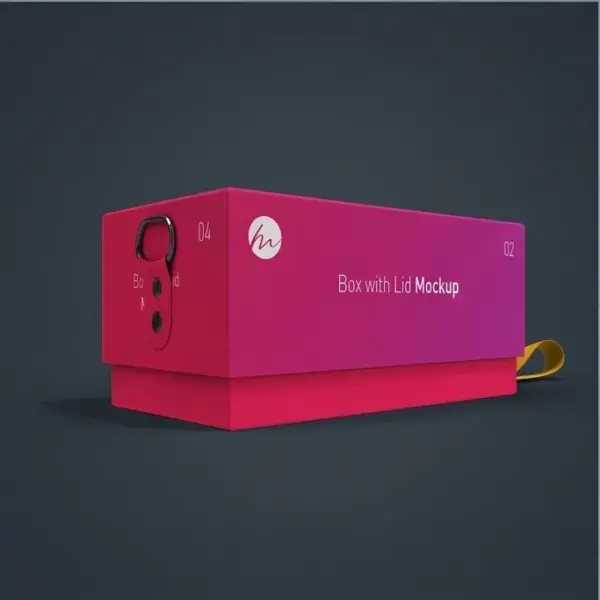 Box with Lid Mock up