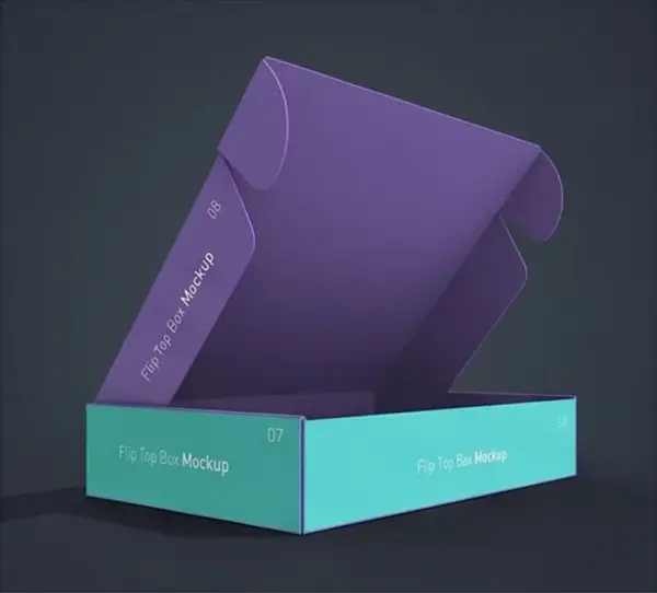 Flip Top Box Mockup