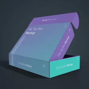 mocklide1 Flip Top Box Mockup
