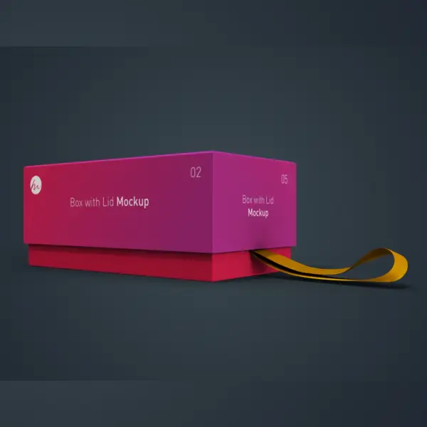 Box with Lid Mock up